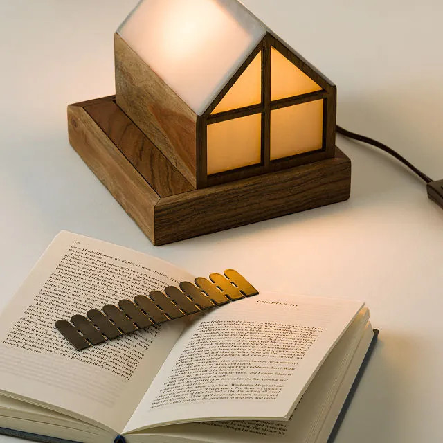Cozy Cottage Book Stand & Lamp | UncommonGoods