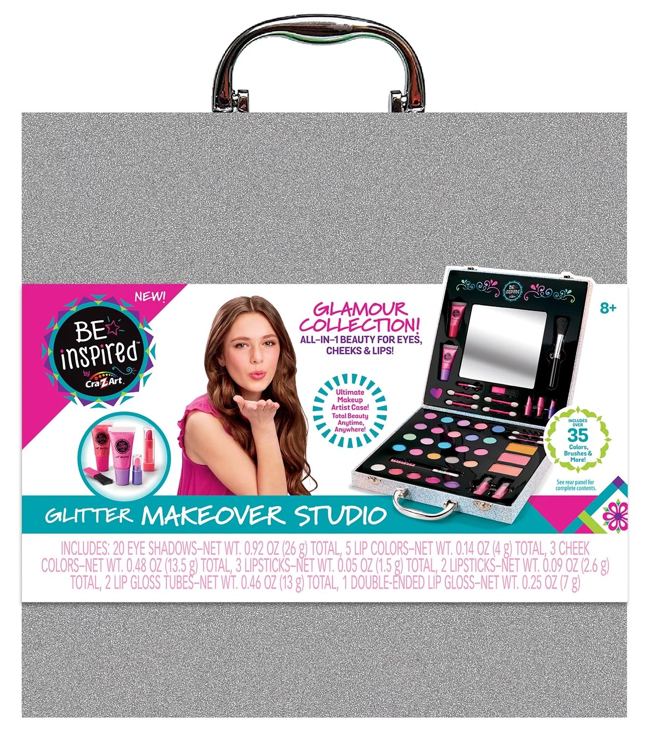 Cra-Z-Art Be Inspired Glitter Makeover Studio with Case - Walmart.com | Walmart (US)
