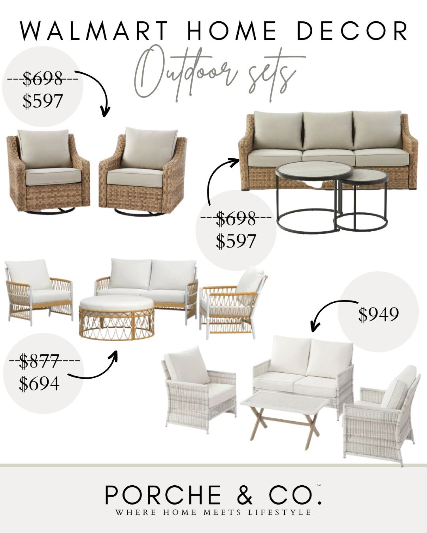 Walmart outdoor sets 
Walmart outdoor furniture
Looks for less 
#visionboard #moodboard #porcheandco


#LTKFind #LTKhome #LTKstyletip