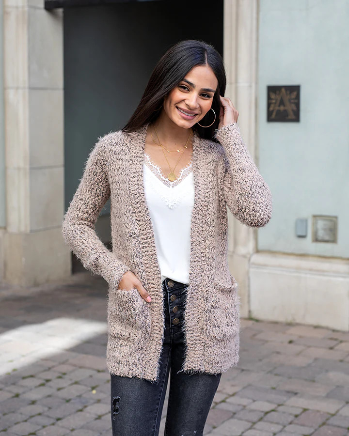 Wubby Cardi in Barley | Grace and Lace
