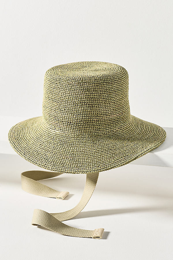 Wyeth Raffia Crochet Ties Bucket Hat | Anthropologie (US)