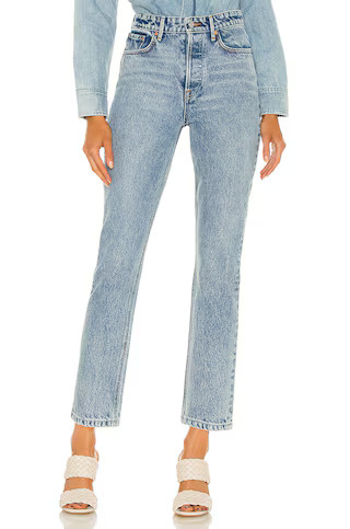 GRLFRND Karolina High Rise Straight Crop in Larchmont from Revolve.com | Revolve Clothing (Global)