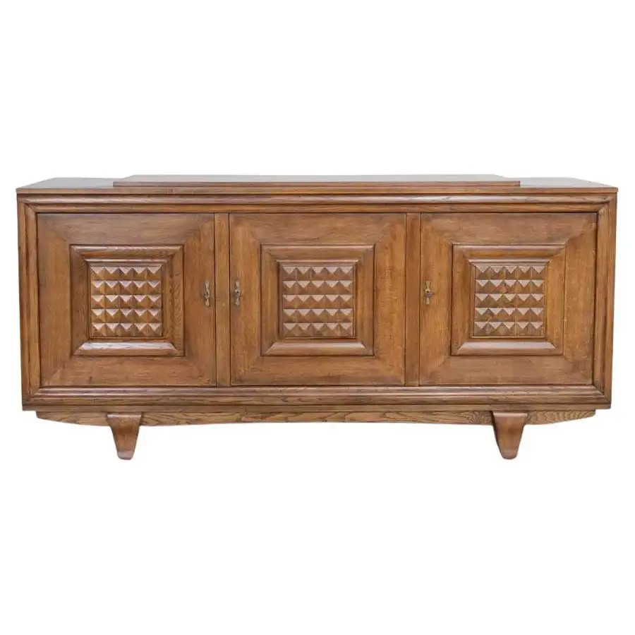 1940s French Oak Sideboard | 1stDibs