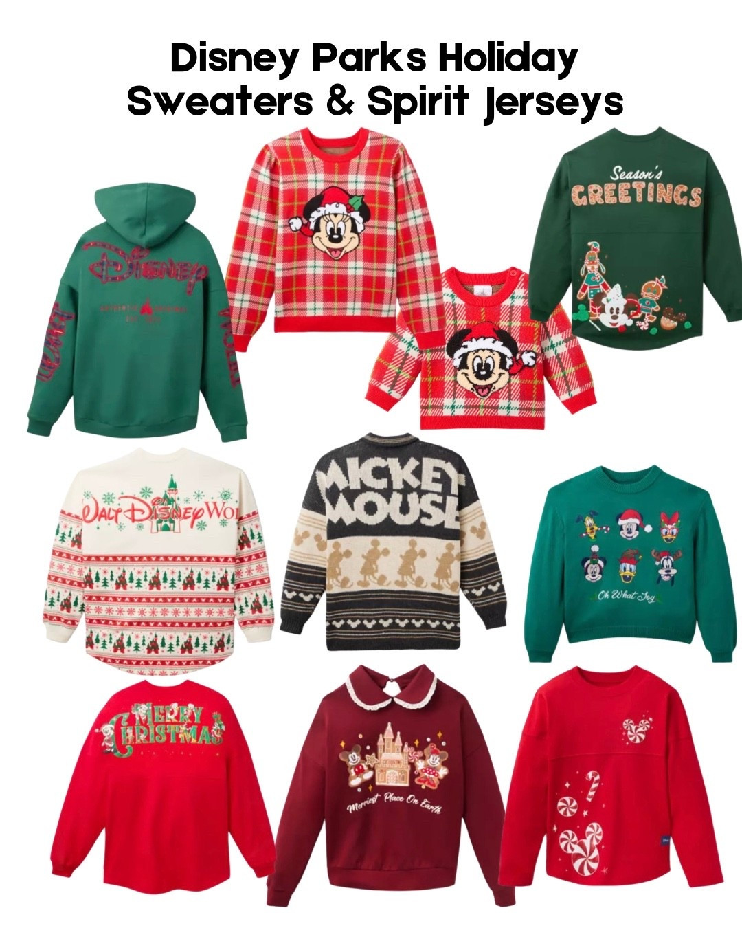 A sweater spirit jersey??? Are you kidding me 😍 (That one is a Disney Store Exclusive) 

And the matching family sweaters!!

I think we need them ALL 🎄

#LTKHoliday #LTKGiftGuide #LTKSeasonal