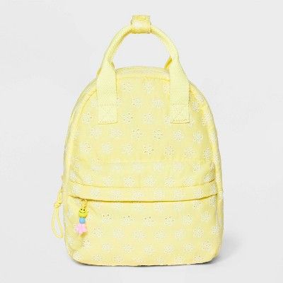 Kids' Eyelet 11" Mini Backpack - Cat & Jack™ Yellow | Target