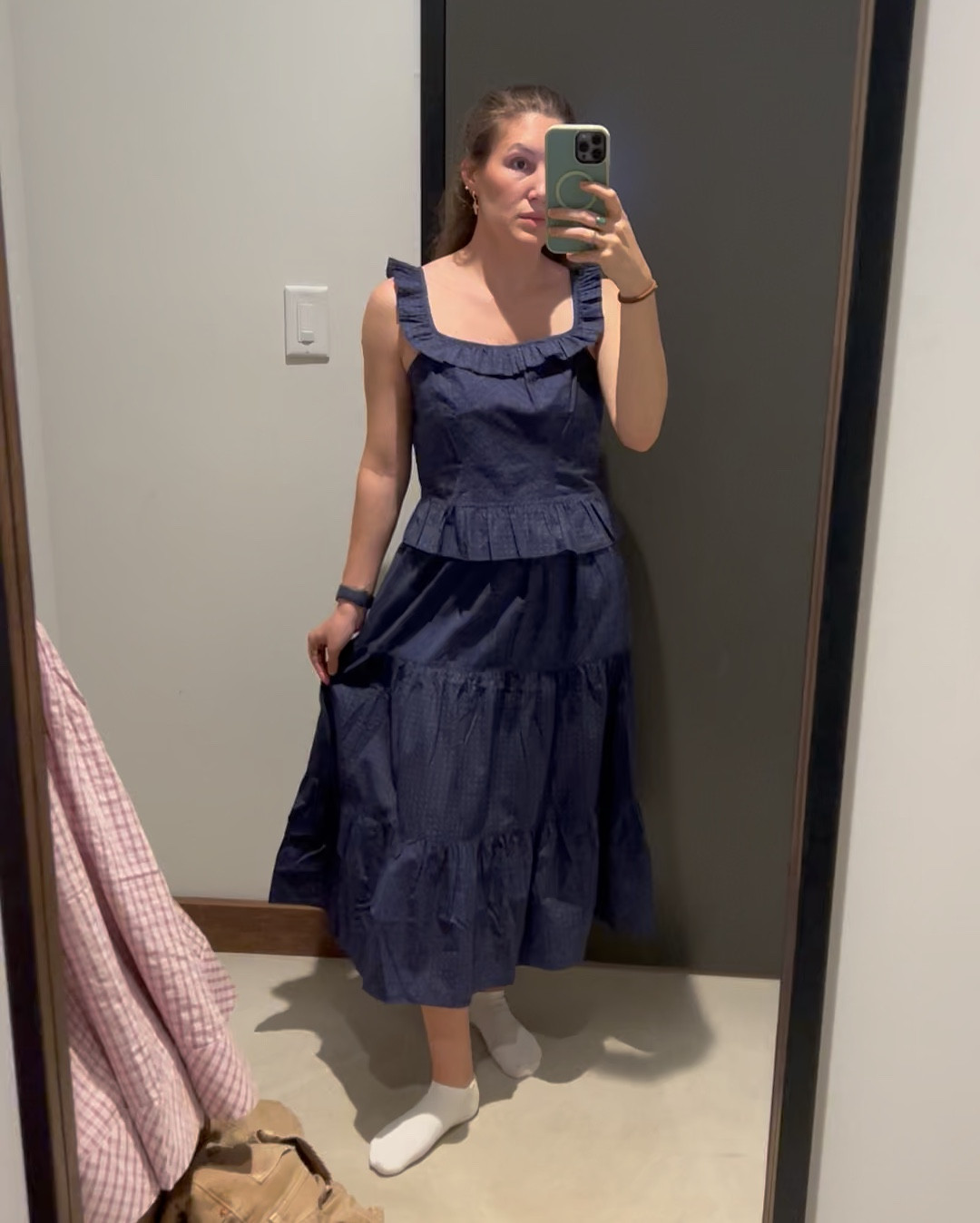 Cute new tecova items I tried on! Both were missing my size , needed XS, these were small(blue)  and medium( blue jean)  for reference. #westernwear #classyoutfit #spring #sets 

#LTKPetite #LTKSeasonal