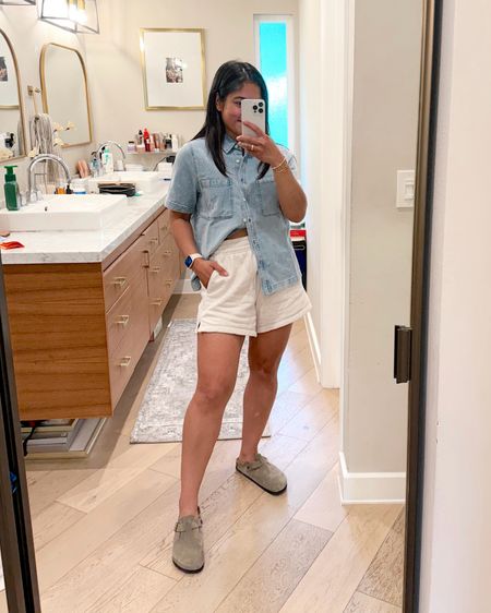 Casual outfit! I love this short sleeve denim top from Quince! So cute! Wearing a small! Use code INFG-SASSANDSUN10


#LTKSeasonal #LTKStyleTip #LTKFindsUnder50