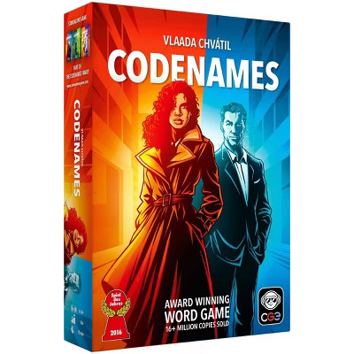 Czech Games Edition Codenames Game: Social Skills, 4+ Players Party Board, Card Holder, 15-Minute Play | Target