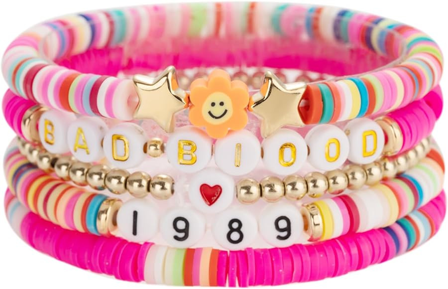 YUOOS Taylor Lover Fearless Reputation 1989 Taylor Album Inspired Bracelet for Eras Music, Bohemi... | Amazon (US)