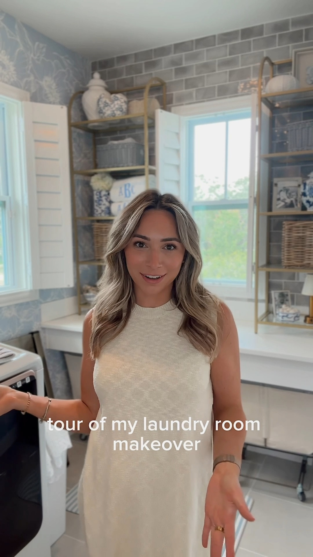 Laundry room makeover tour! Home decor // home decorating // blue and white decor // home organization // home ideas // home inspo // furniture // decor 

#LTKSaleAlert #LTKHome #LTKSeasonal