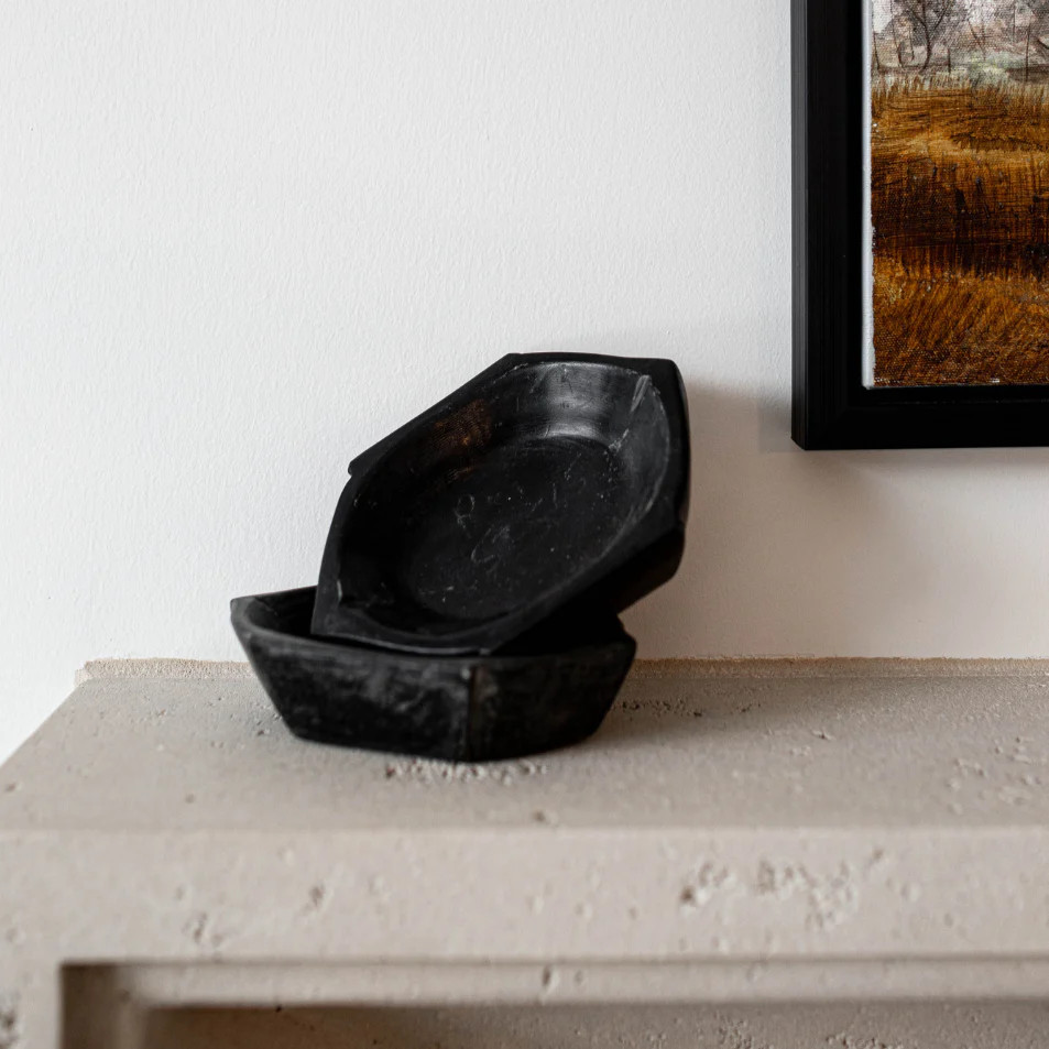 Vintage Marble Black Bowl | By Luxe B Co. | Luxe B Co