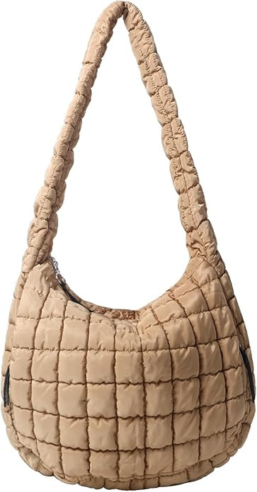 Puffer Tote Bag Large Puffy Tote Bag Quilted Tote Bag Soft Quilted Crossbody Bag Carryall Hobo Ha... | Amazon (US)