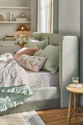 Sinclair Fringe Performance Linen Bed | Anthropologie (US)