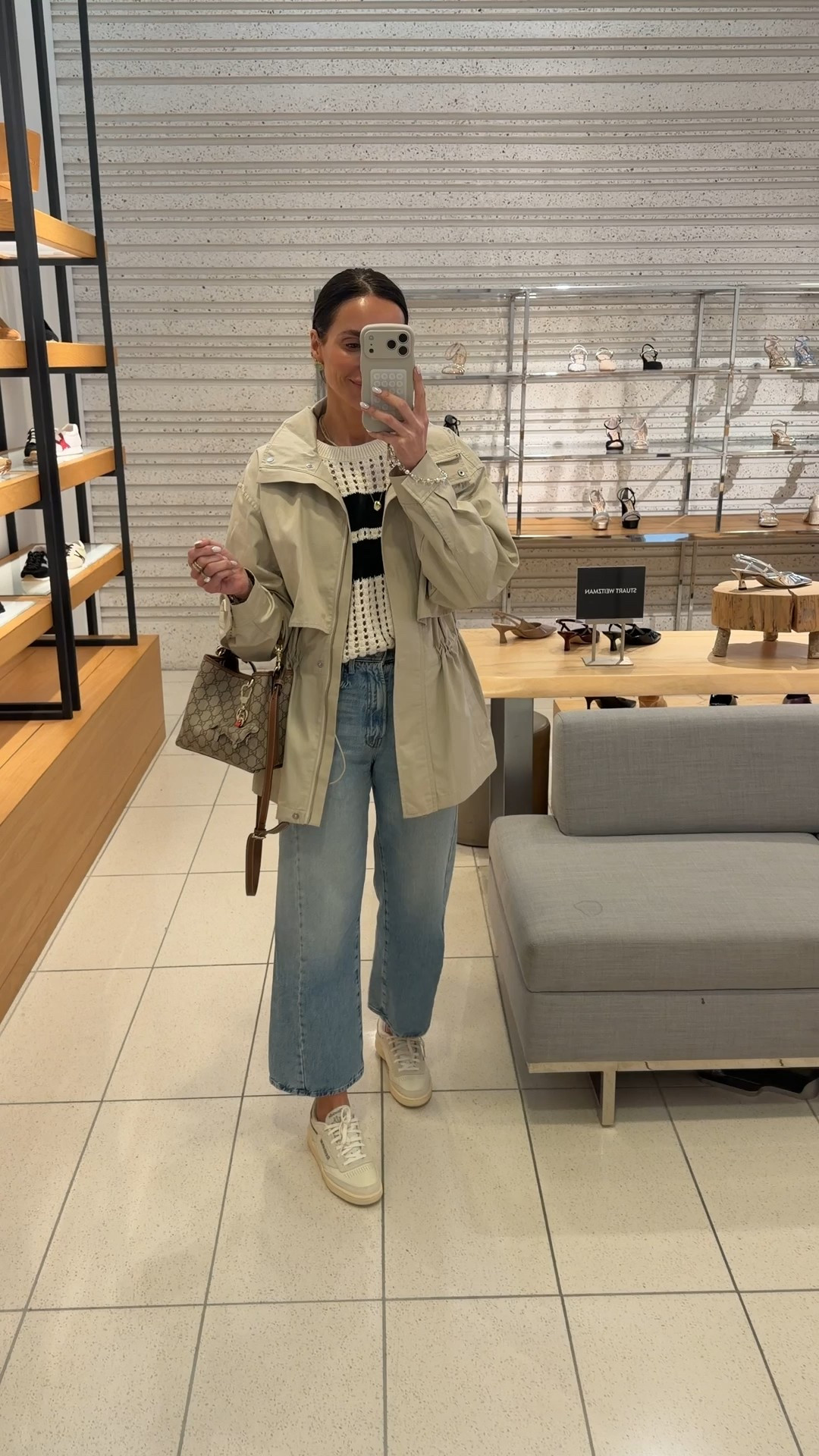 Todays outfit. I’m wearing s in jacket, xs in sweater. Jeans tts, shoes size up half size 

#LTKootd #LTKdayinmylife #LTKgrwm