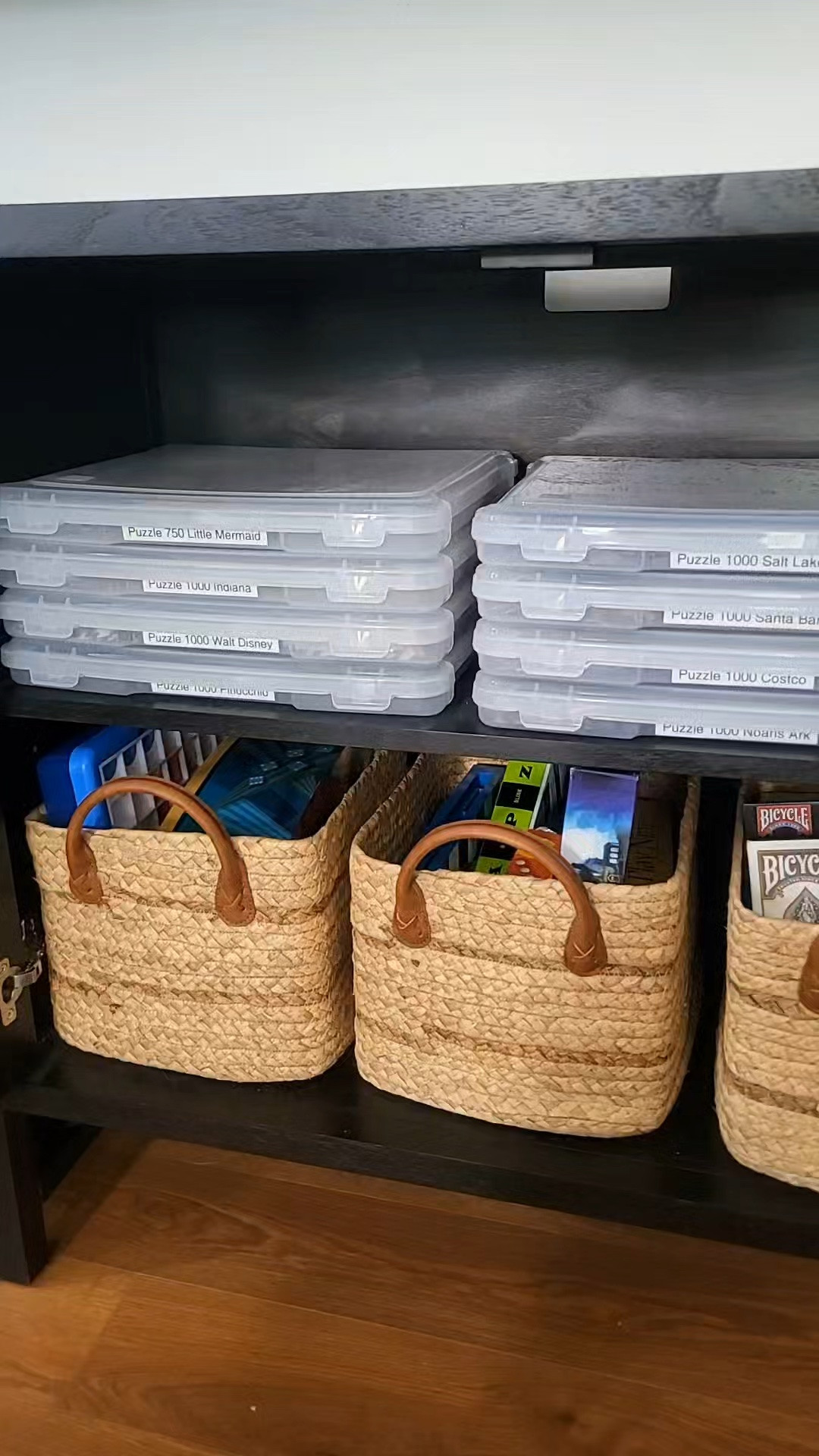 Puzzle storage bins on Amazon currently on major sale. Deal. Games. Play room hack. Target baskets. Home favorite. Organization must have.  

 #LTKdayinmylife #LTKHome #LTKSaleAlert