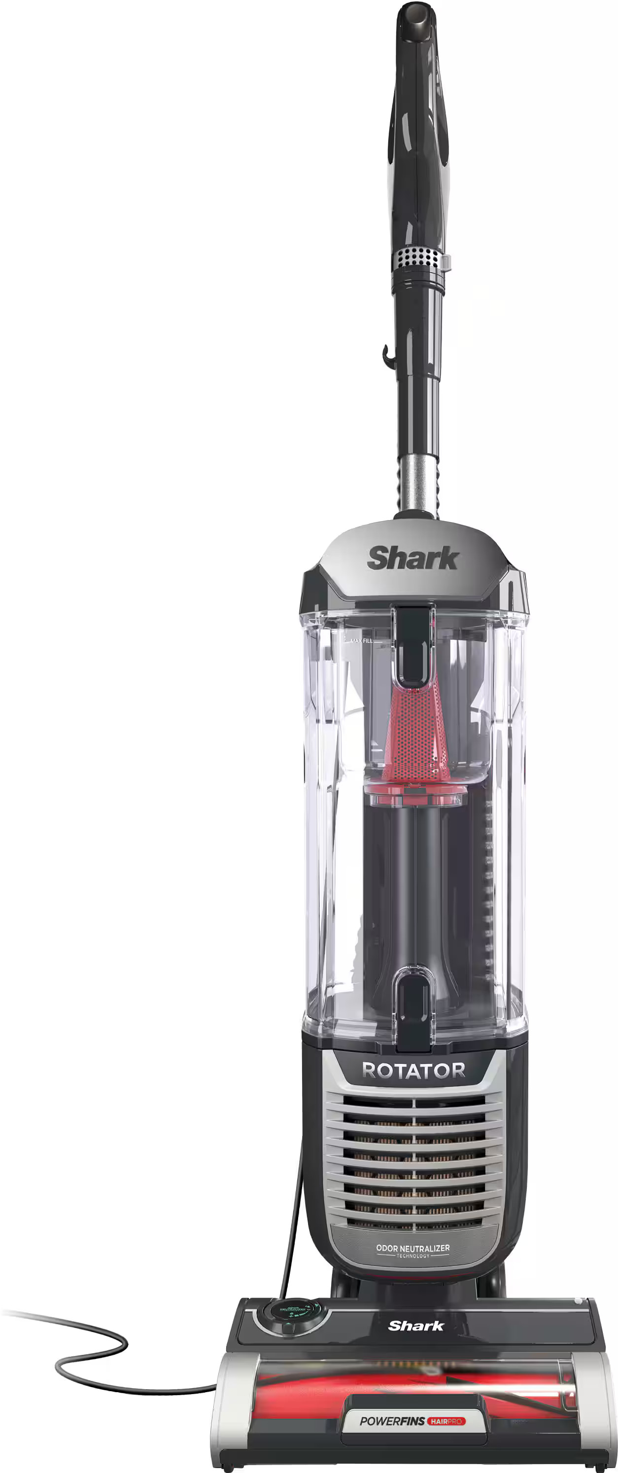Shark - Rotator with PowerFins HairPro and Odor Neutralizer Technology Upright Vacuum - Charcoal | Best Buy U.S.