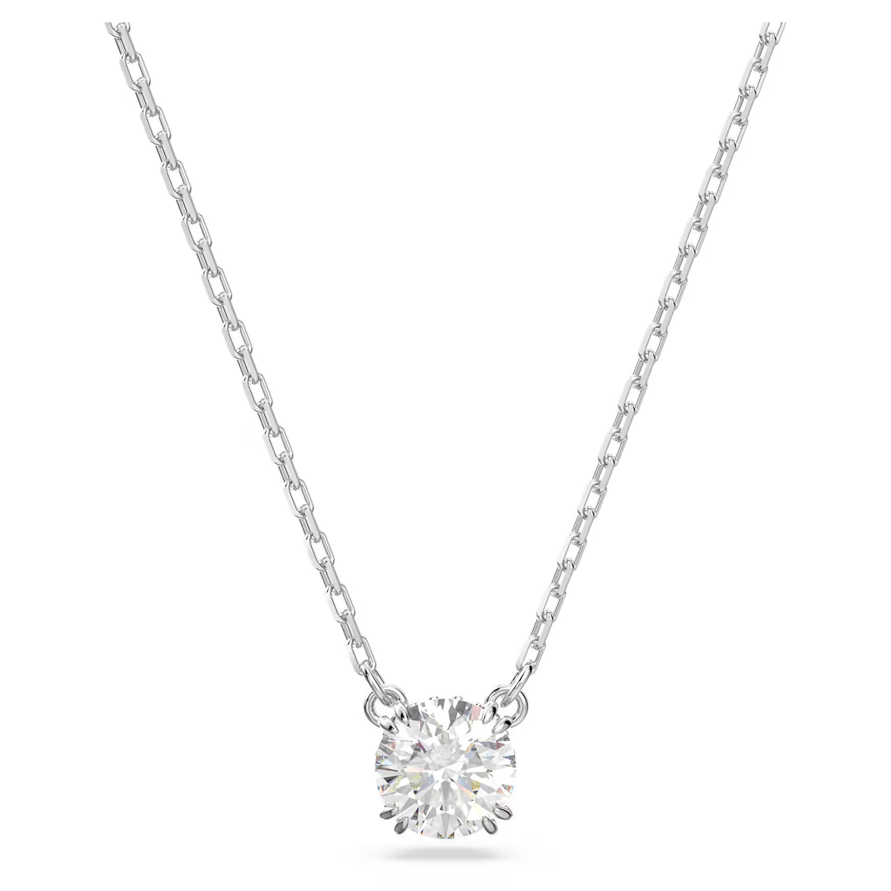 Constella pendant, Round cut, White, Rhodium plated by SWAROVSKI | SWAROVSKI