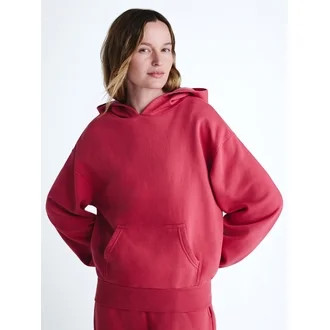 Scoop Women's and Women's Plus Mineral Wash Oversized Hoodie, Sizes XS-4X | Walmart (US)