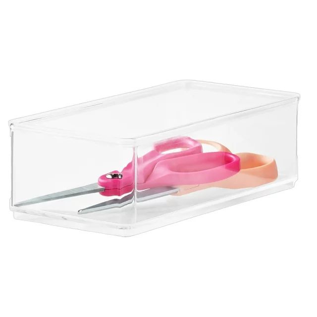 The Home Edit Large Clear Storage Bin Organizer Insert, 1 Piece, 9.37" x 2.95" x 4.38" | Walmart (US)