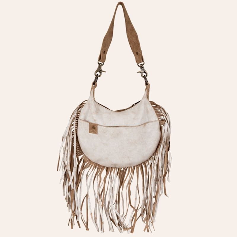 STS Ranchwear Cremello Creamy Leather Nellie Fringe Bag | Cavender's