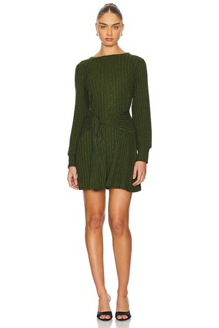Michael Stars Halston Mini Dress in Dark Matcha from Revolve.com | Revolve Clothing (Global)