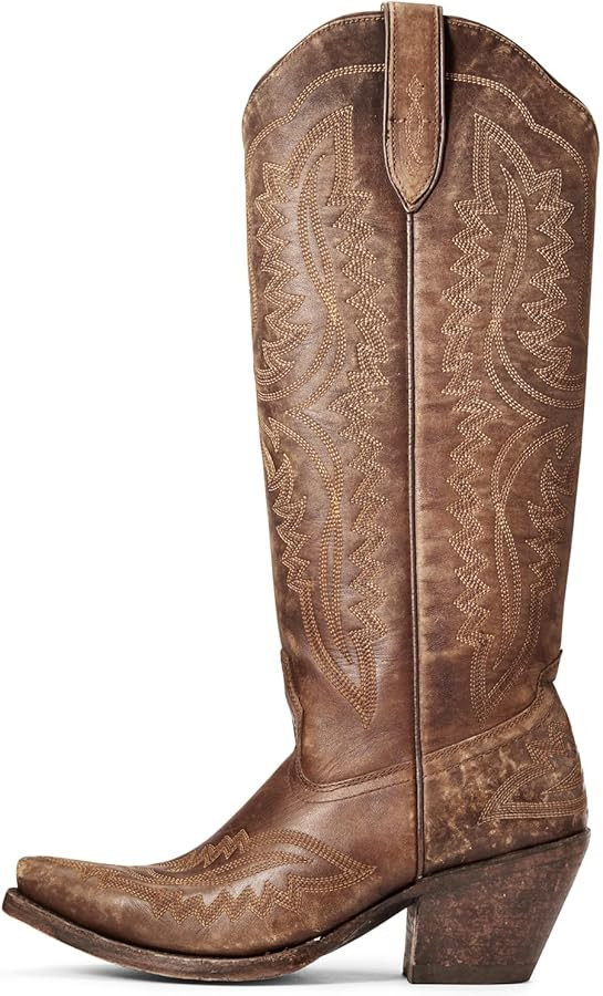 ARIAT Women's WMS Casanova Naturlly Distrsd BRN Western Boot | Amazon (US)