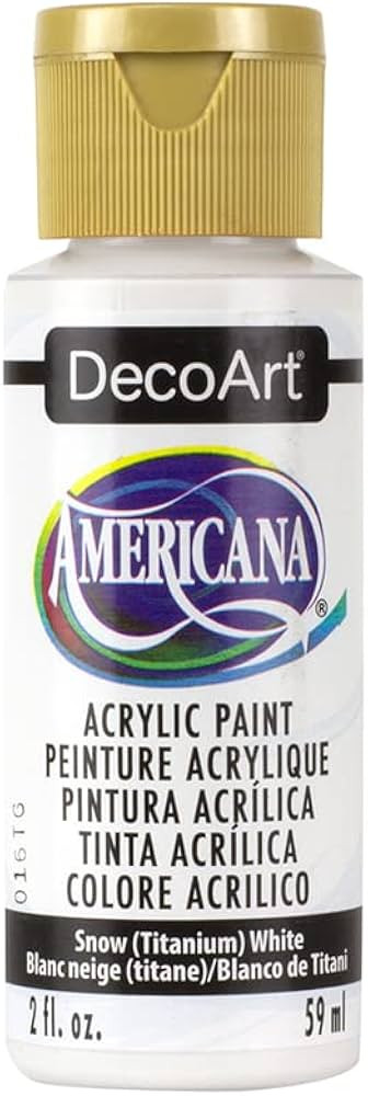 Americana Acrylics - Snow (Titanium White) White, 2 fl oz | Amazon (US)