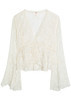 Whispering Love lace cropped blouse | Harvey Nichols