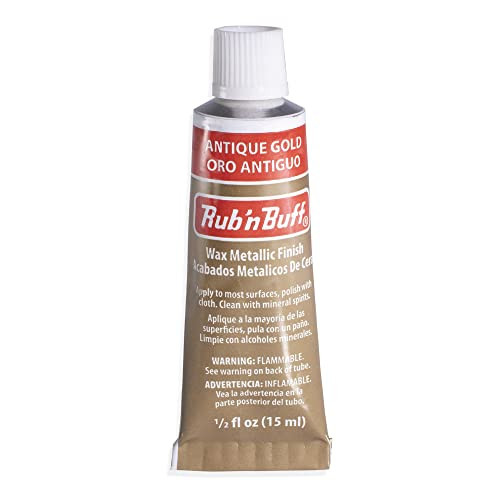 AMACO Rub n Buff Wax Metallic Finish - Rub n Buff Antique Gold 15ml Tube - Versatile Gilding Wax for Finishing Furniture Antiquing and Restoration - Rub and Buff Colors Single Tube | Amazon (US)