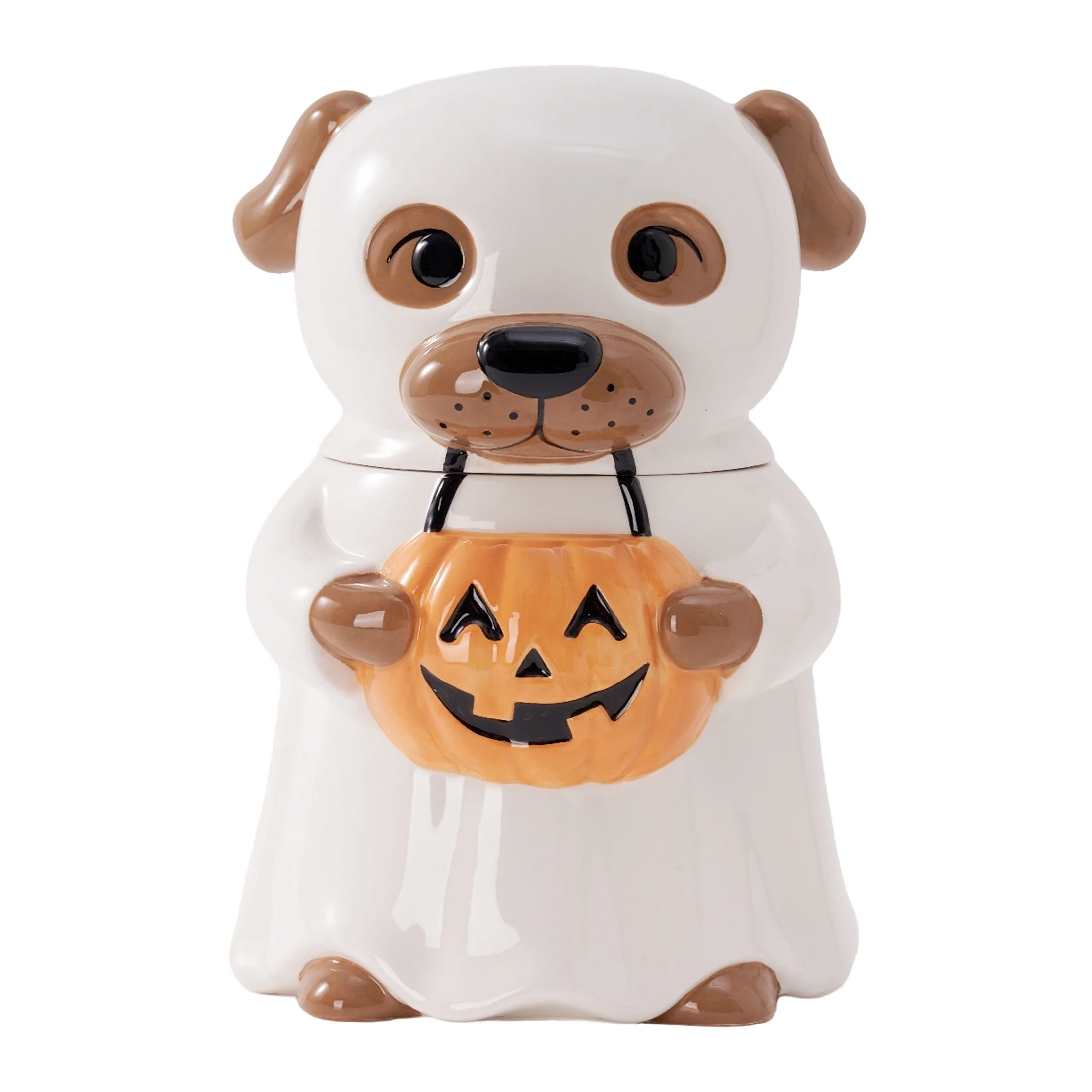Way to Celebrate Halloween Ghost Dog Ceramic Cookie Jar | Walmart (US)