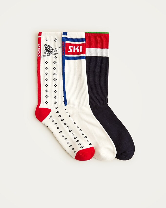 U.S. Ski & Snowboard by J.Crew cotton socks three-pack | J. Crew US