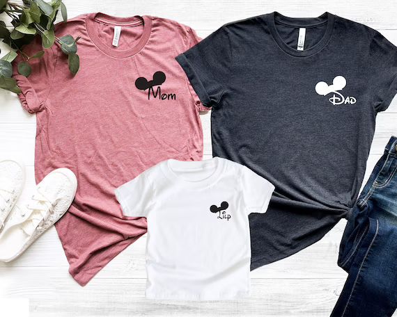 Custom Disney Family T-shirt Disney T-shirts Mickey Shirts | Etsy | Etsy (US)