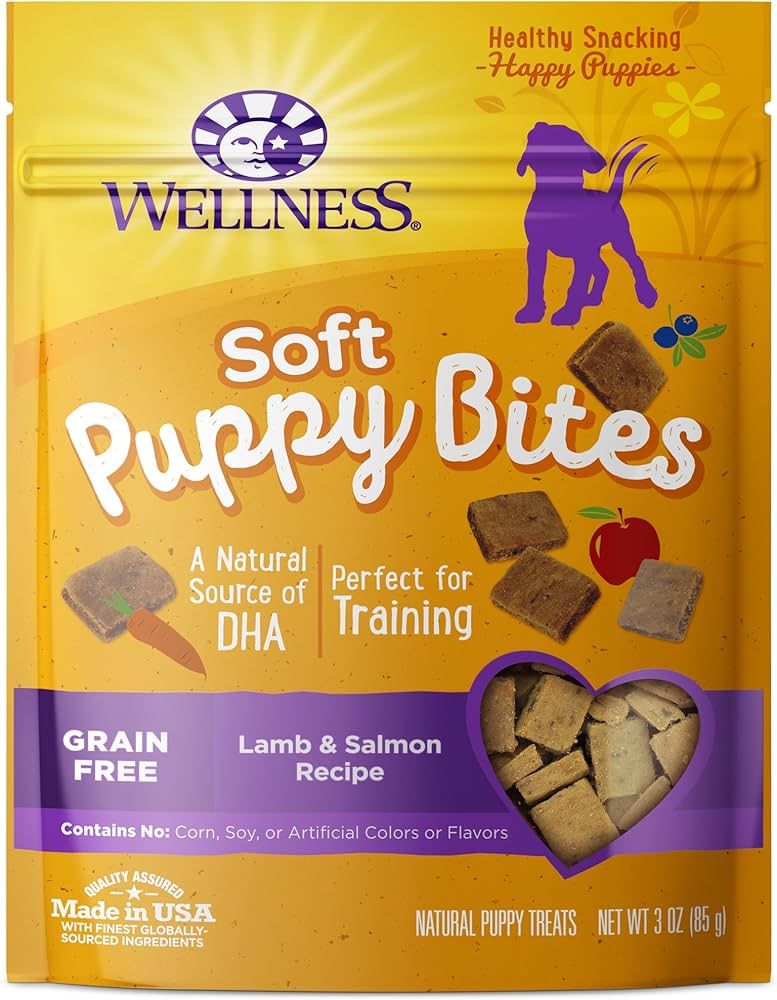 Wellness Soft Puppy Bites Healthy Grain-Free Treats for Training, Dog Treats with Real Meat and D... | Amazon (US)