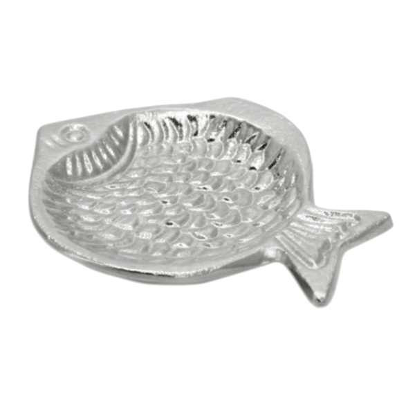Silver Fish Trinket Tray, 5" | At Home