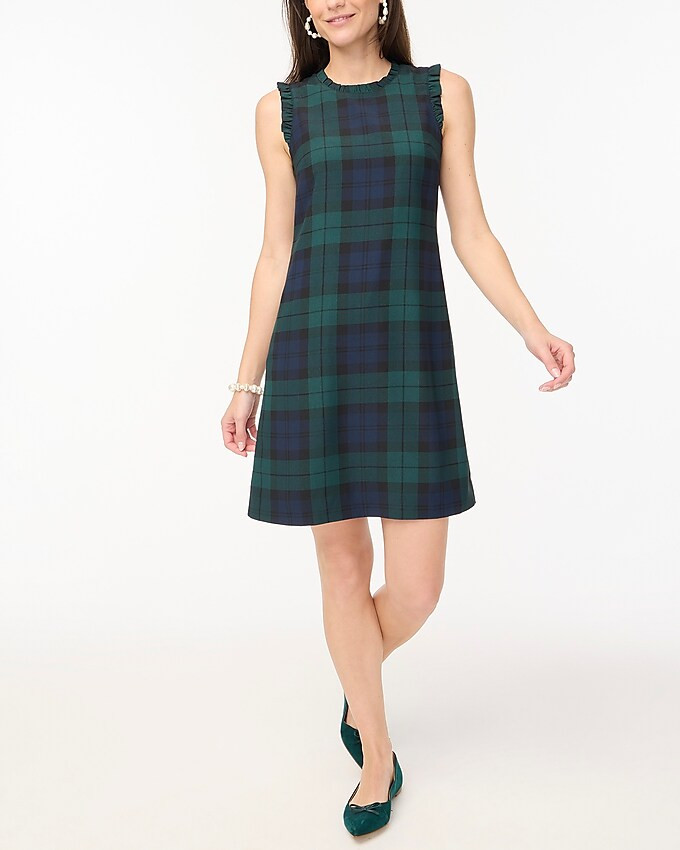 Ruffleneck suiting dress | J.Crew Factory