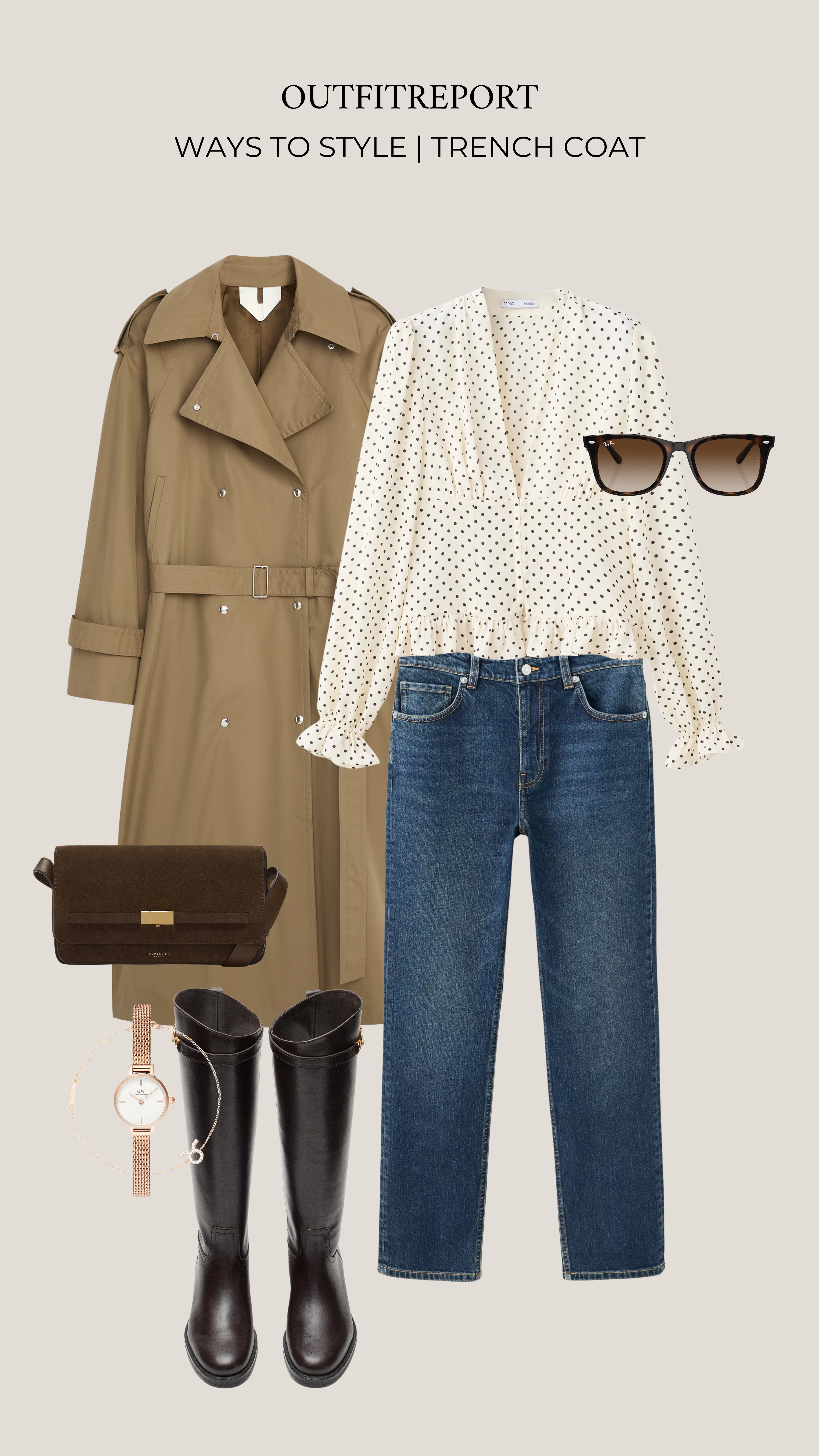 Trench coat white sleeve top denim jeans knee high boots

#LTKautumn #LTKjeans #LTKstyletip
