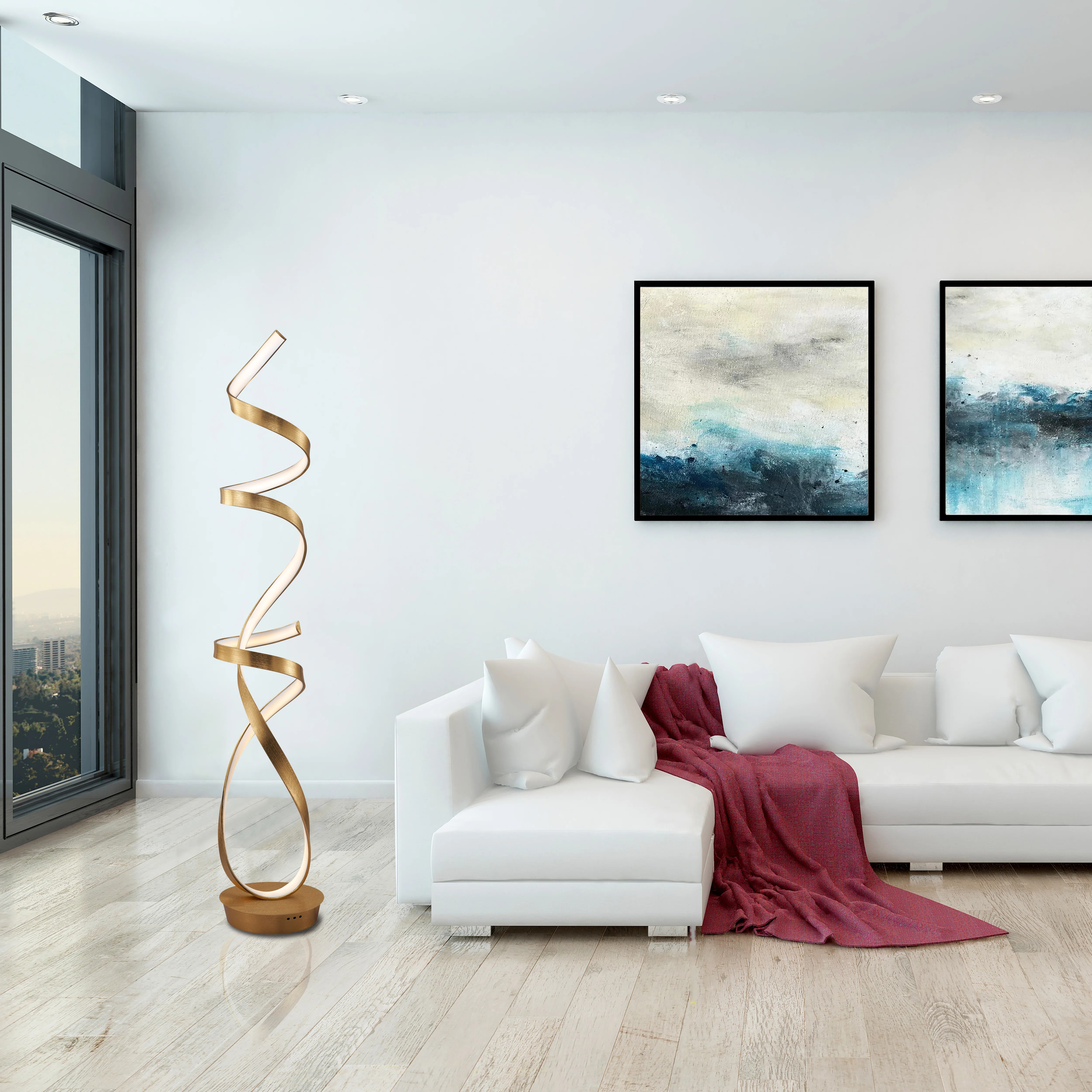 Orchestra 68W Unique Modern Design 63"H Led Floor Lamp | Wayfair North America