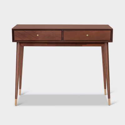 Sutton Mid-Century Modern Console Table Walnut Brown - Adore Decor | Target