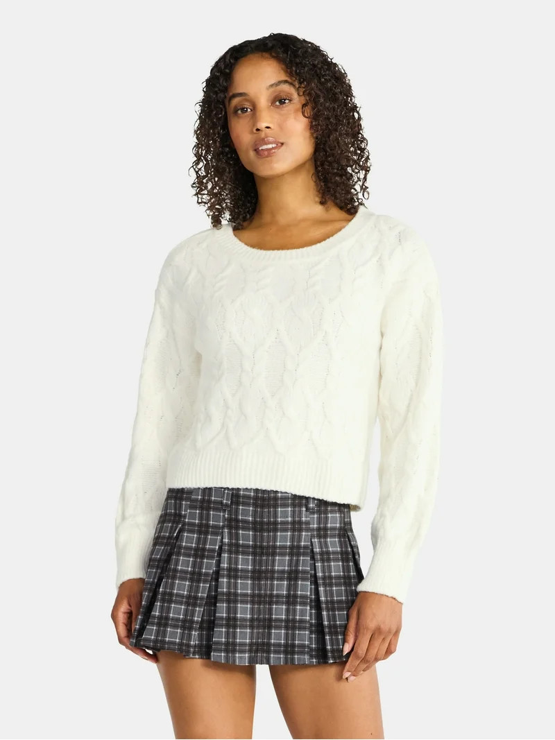 Madden NYC Women's Slouchy Sweater, Midweight, Sizes XXS-XXL | Walmart (US)