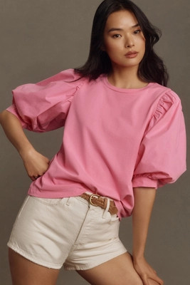 English Factory Puff-Sleeve Top | Anthropologie (US)