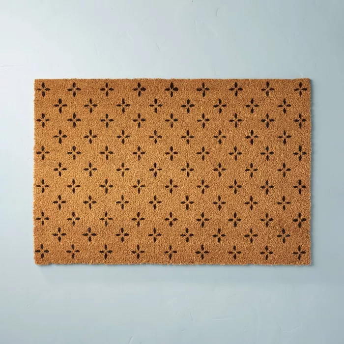 Floral Print Coir Door Mat - Hearth & Hand™ with Magnolia | Target