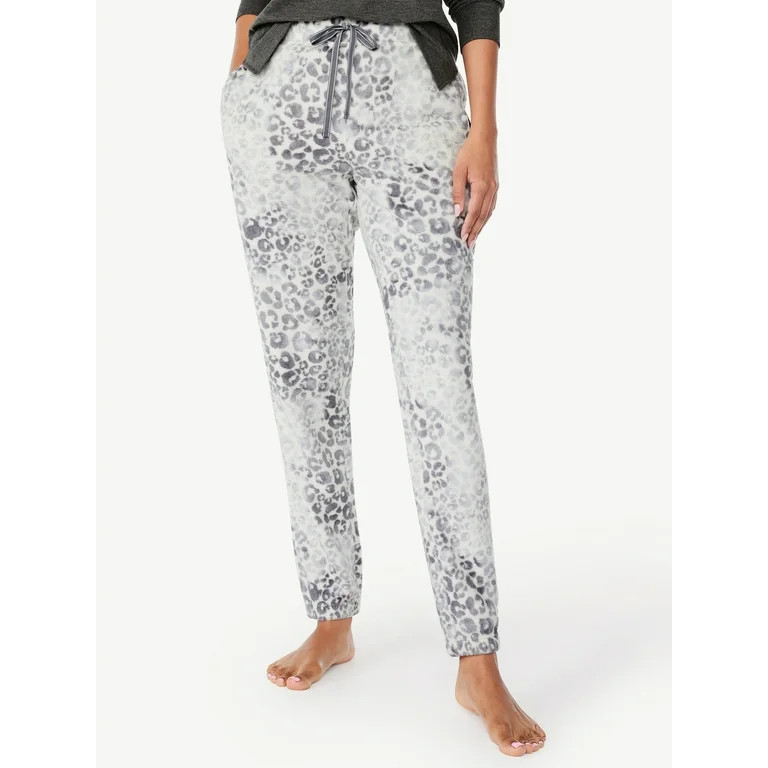 Joyspun Women's Plush Fleece Sleep Joggers, Sizes XS to 3X | Walmart (US)