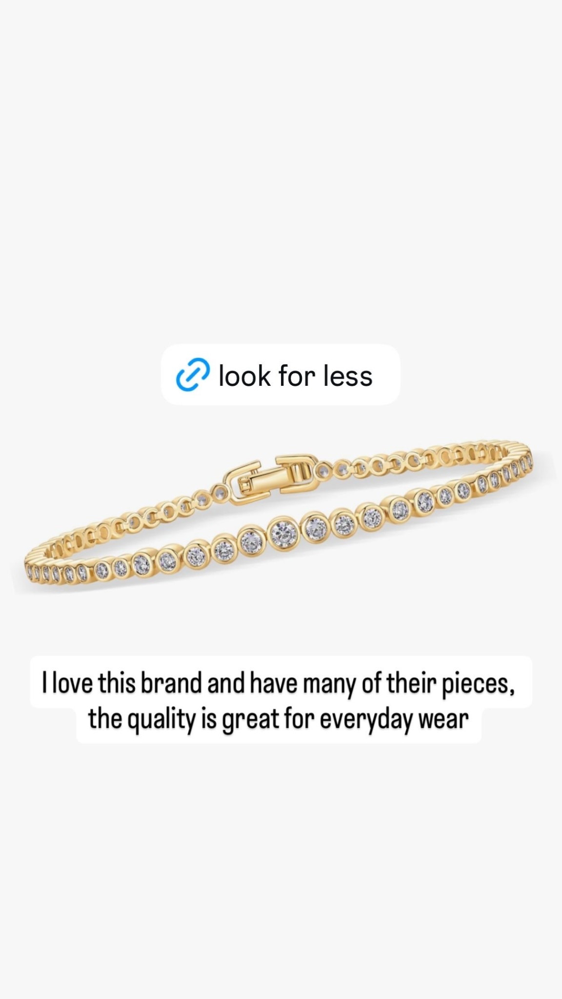 Love this tennis bracelet look for less 

#LTKGiftGuide #LTKFindsUnder50 #LTKSeasonal