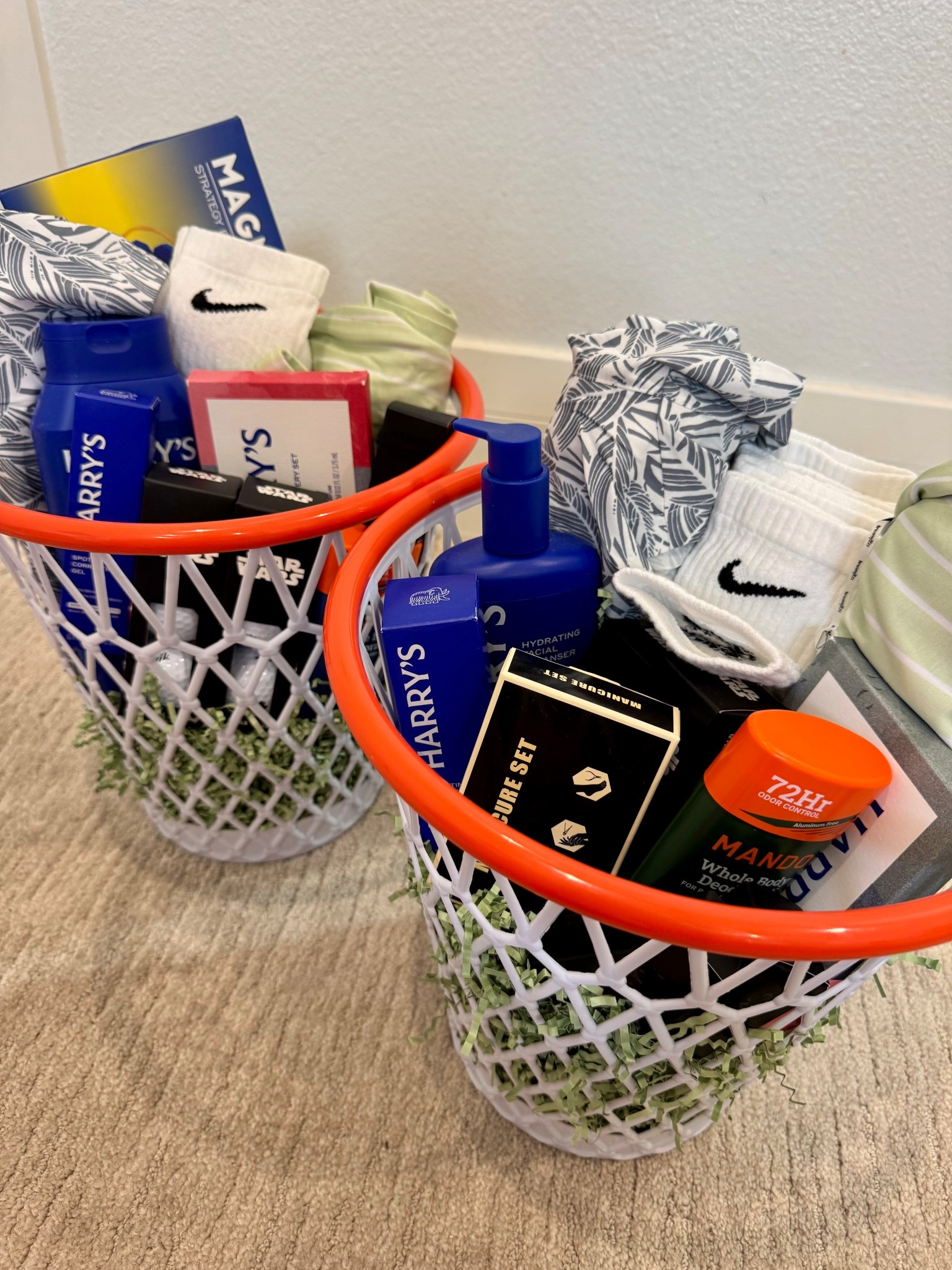 Teen boy Easter baskets! 
Nike socks, swimsuits, games, manicure set, Mando and Harry’s products, golf balls, pajamas! 

Code for pajamas / Dream big little co: SARAHLIT for 15% off 

#LTKKids #LTKU #LTKmomlife