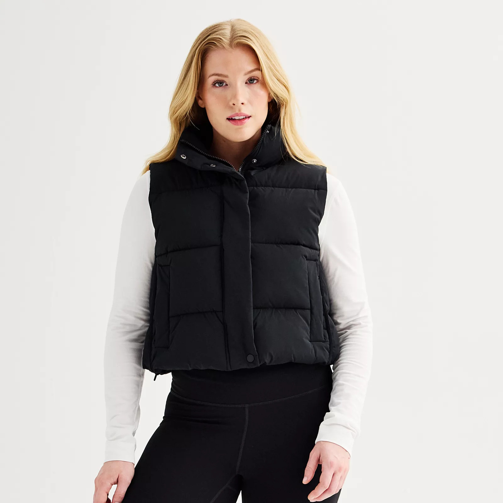 Women's FLX Cropped Puffer Vest | Kohl's
