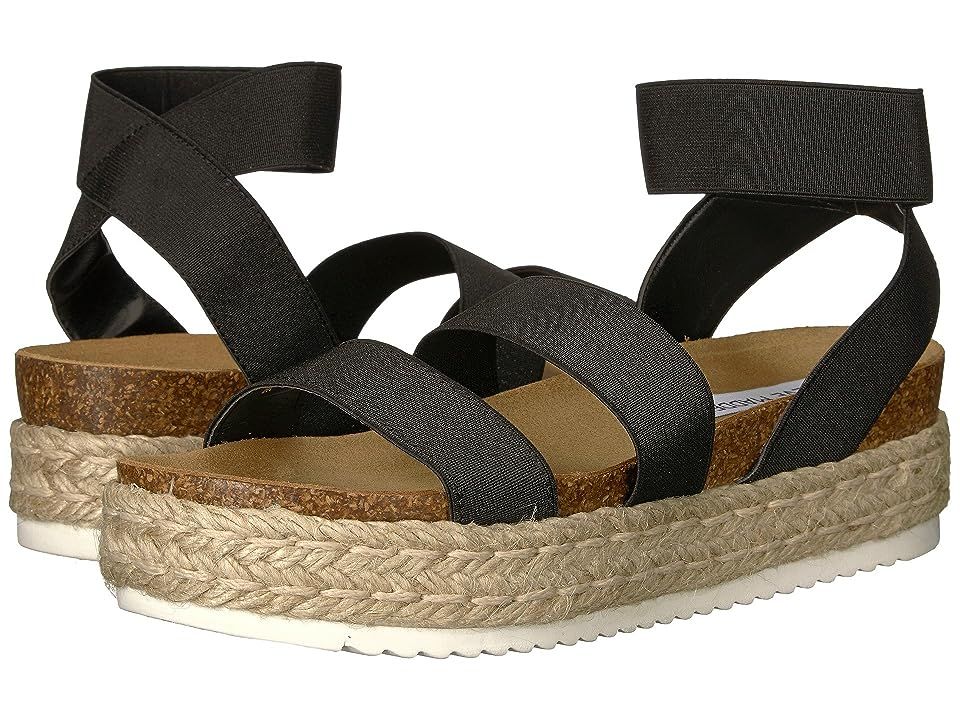 Steve Madden Kimmie Espadrille Sandal (Black) Women's Shoes | Zappos