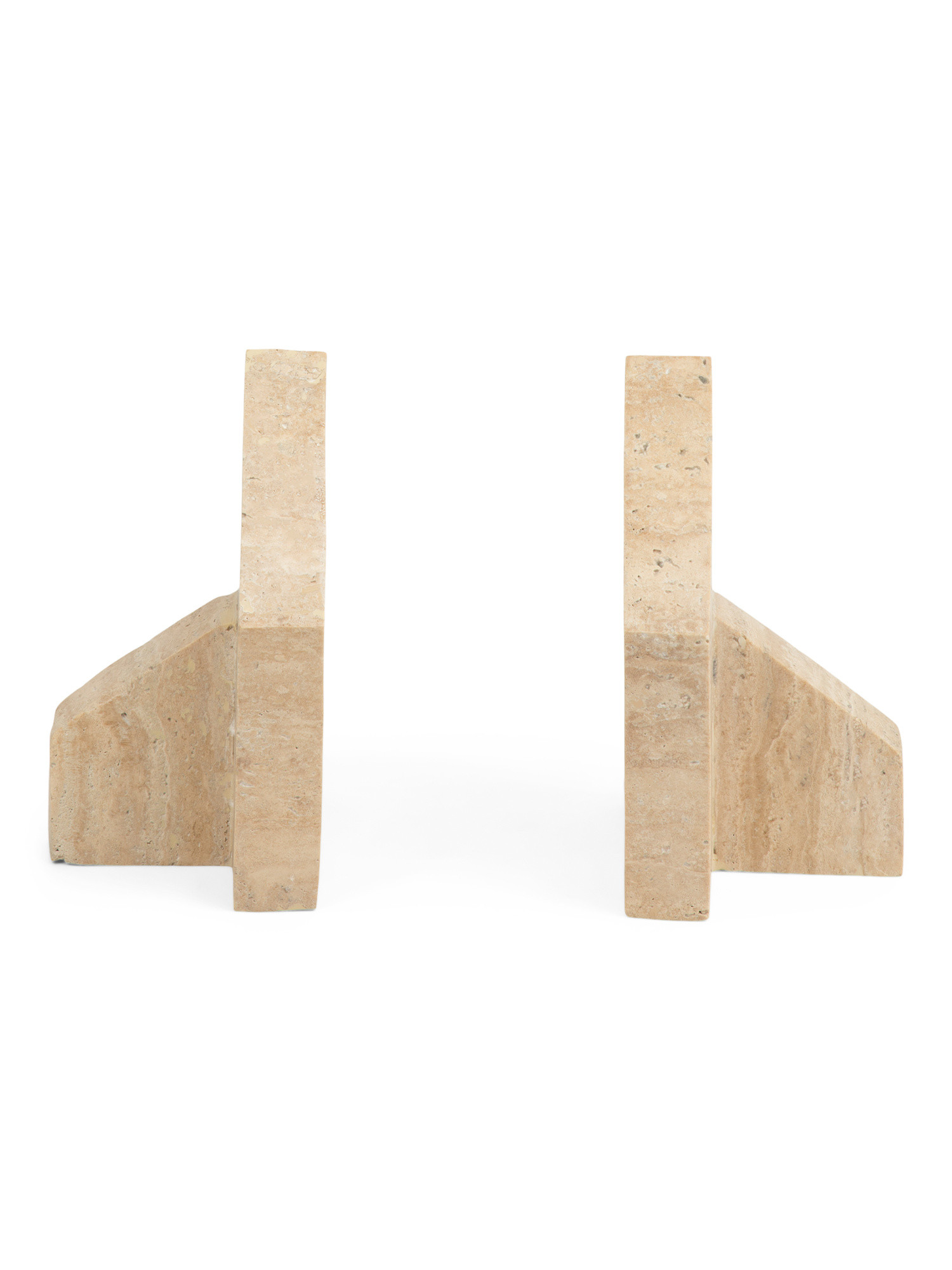 2pk Solid Travertine Naples Bookends Set | TJ Maxx