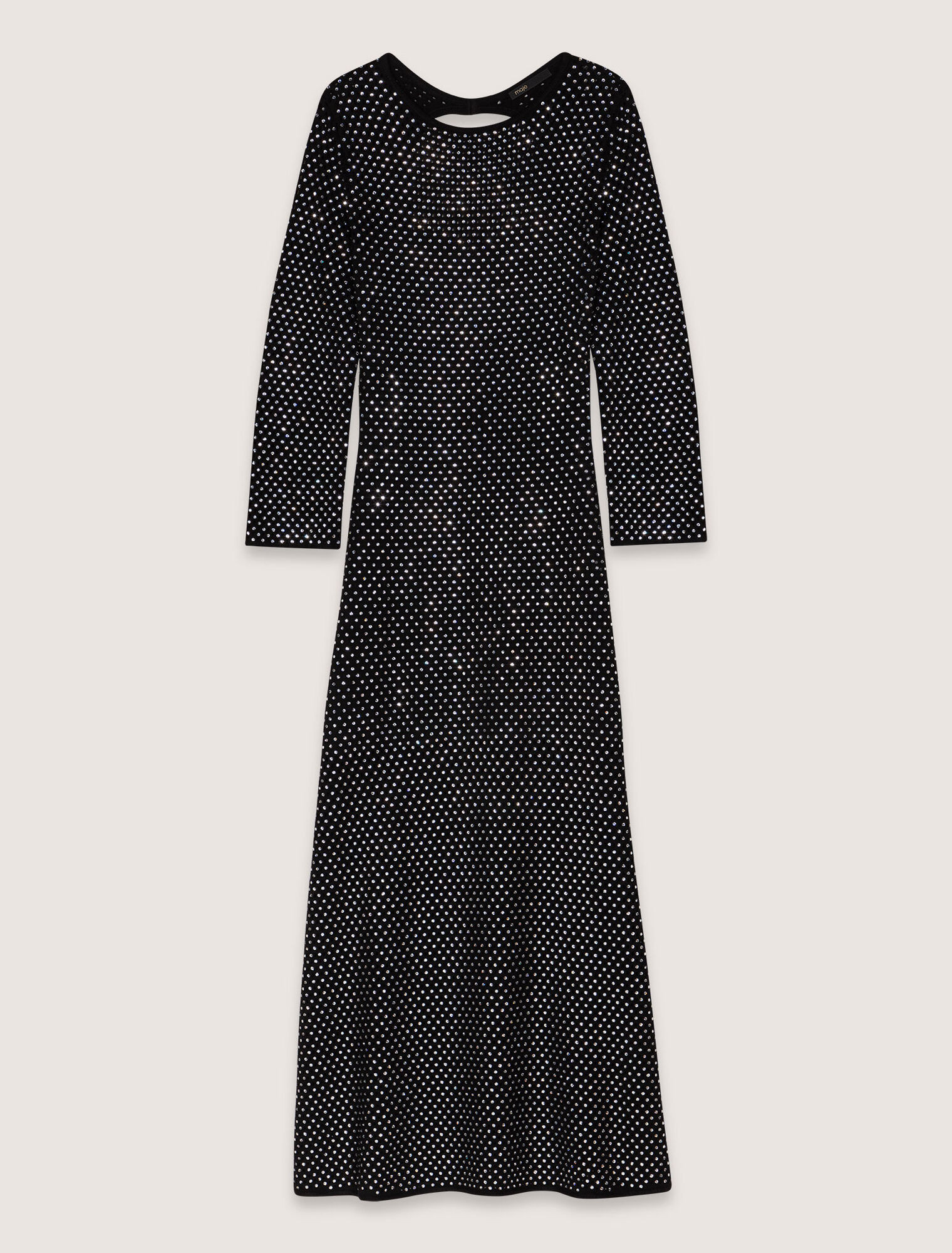 Rhinestone maxi dress Black / Gray for Women | Maje | Maje US