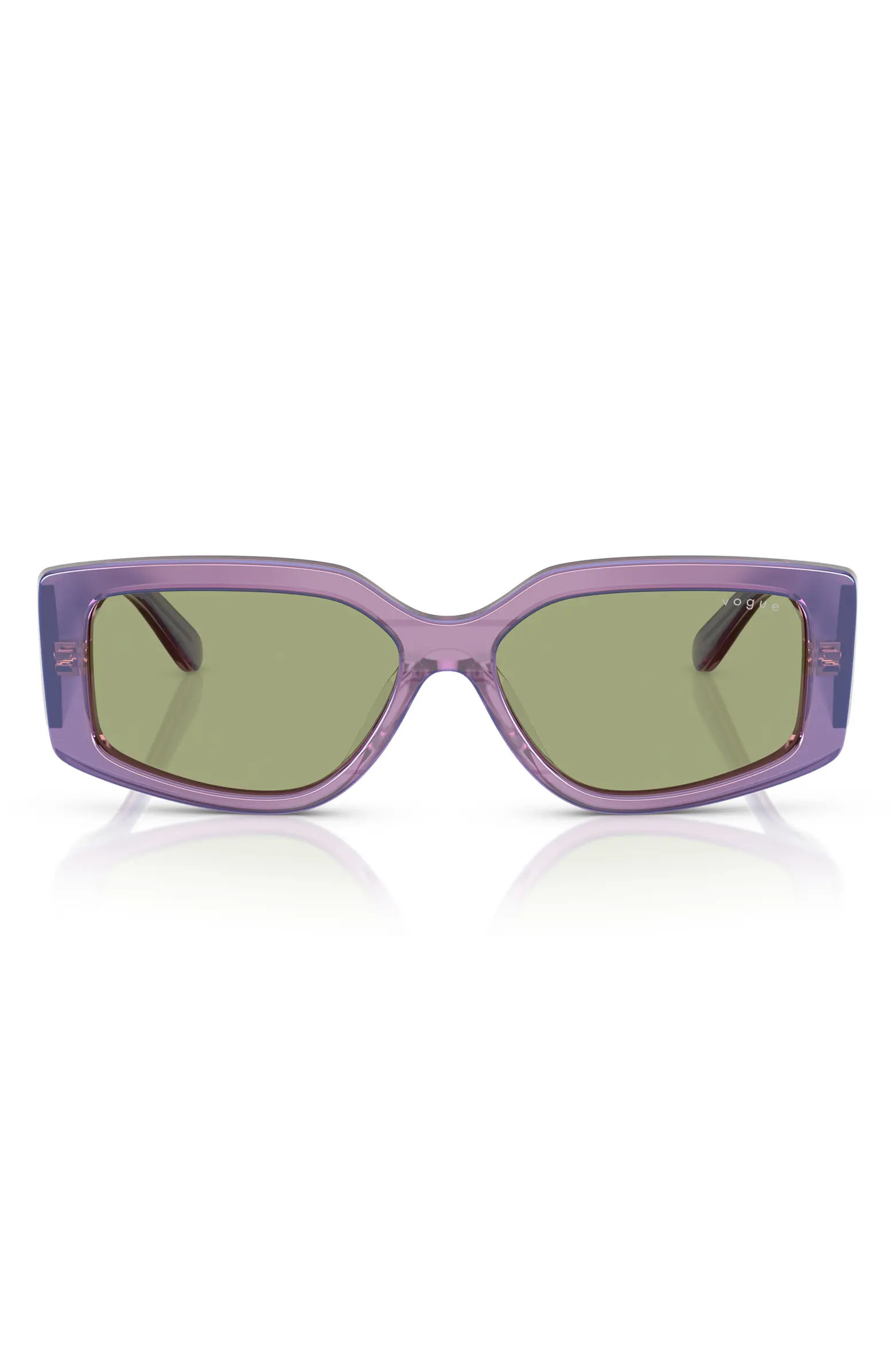 55mm Rectangular Sunglasses | Nordstrom