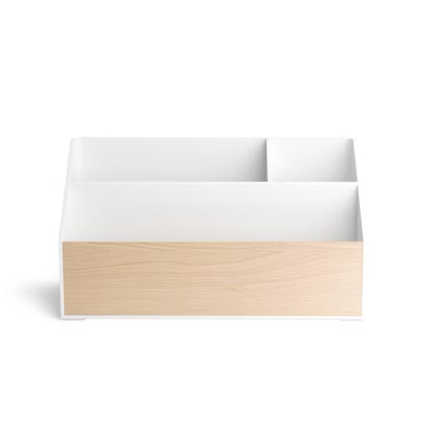 U Brands x RiOrganize 10" Modern Plastic & Wood Desk Organizer | Target